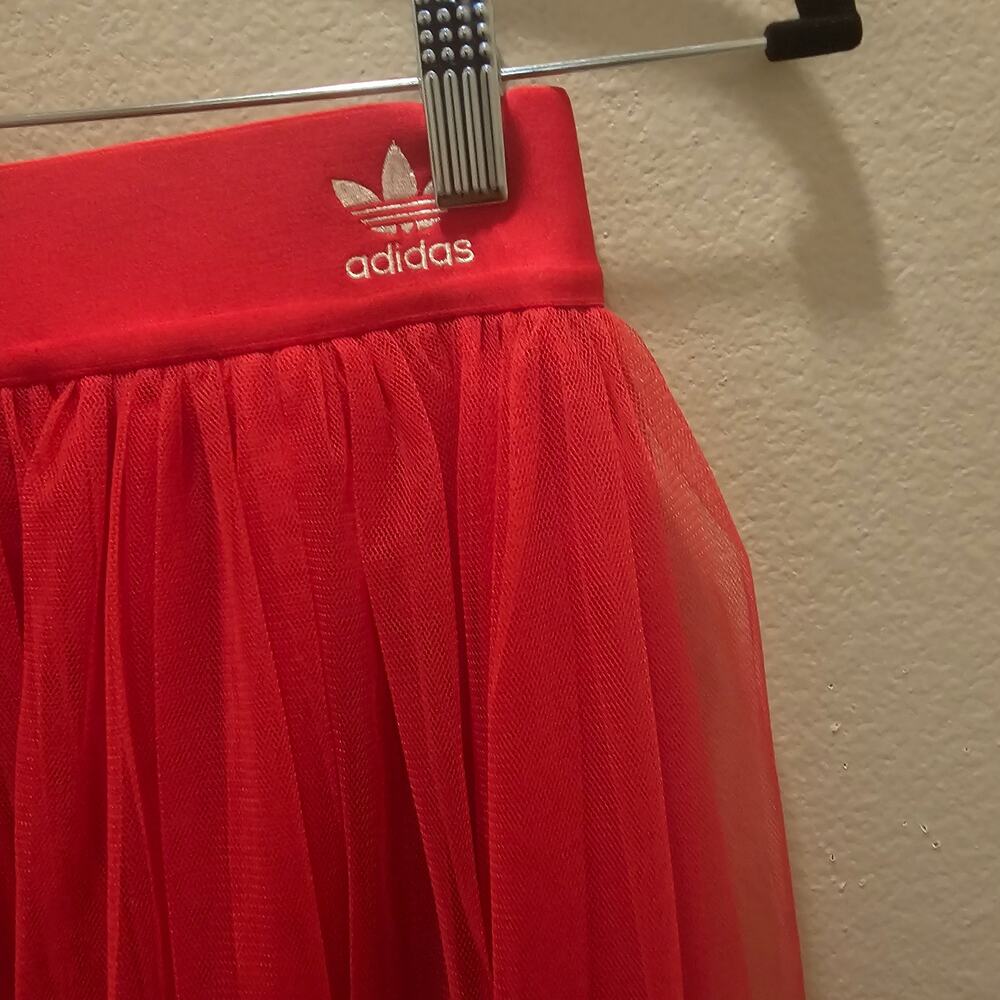 Adidas Originals Red Tulle Skirt Size XS - Picture 4 of 9